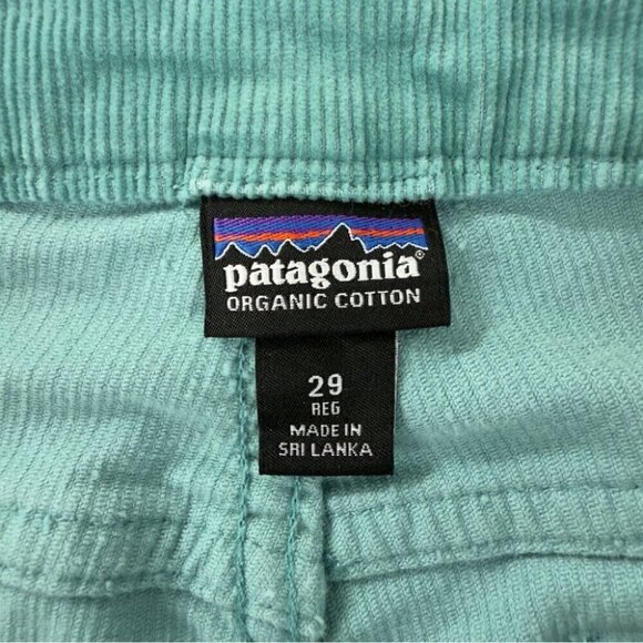 Patagonia Women's Sz 32x31 Blue Corduroy Pants Flared 55060 Style Number w/Flaws - Picture 2 of 15